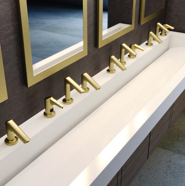 Add the timeless elegance of brushed brass.