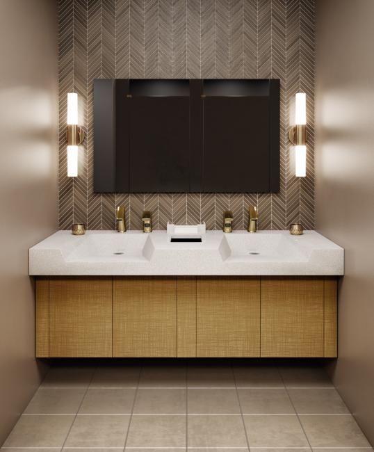 Make a bold statement with polished brass.