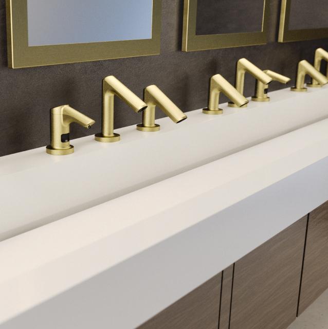 Add the timeless elegance of brushed brass.