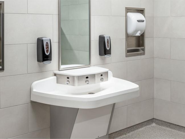 Sloan EWF-44000 4-Station Wall-mounted Wash Fountain Sinks 